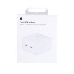  Compact Power Adapter 35W Dual USB-C Original White 