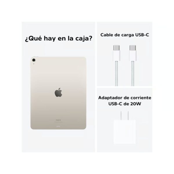 iPad Air 13" Chip M2 256GB WiFi - Starlight - Imagen 4